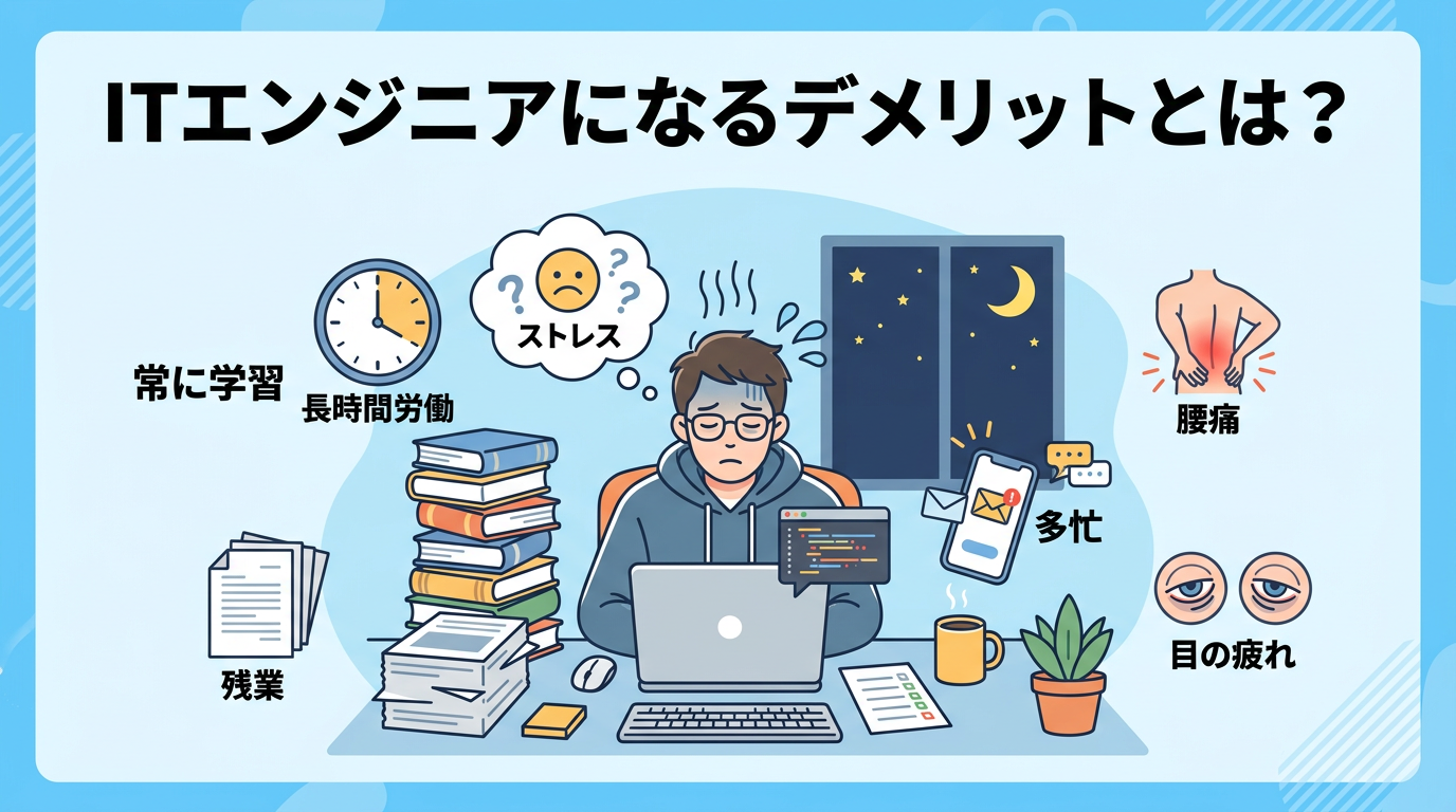 ITエンジニアになるデメリットとは？