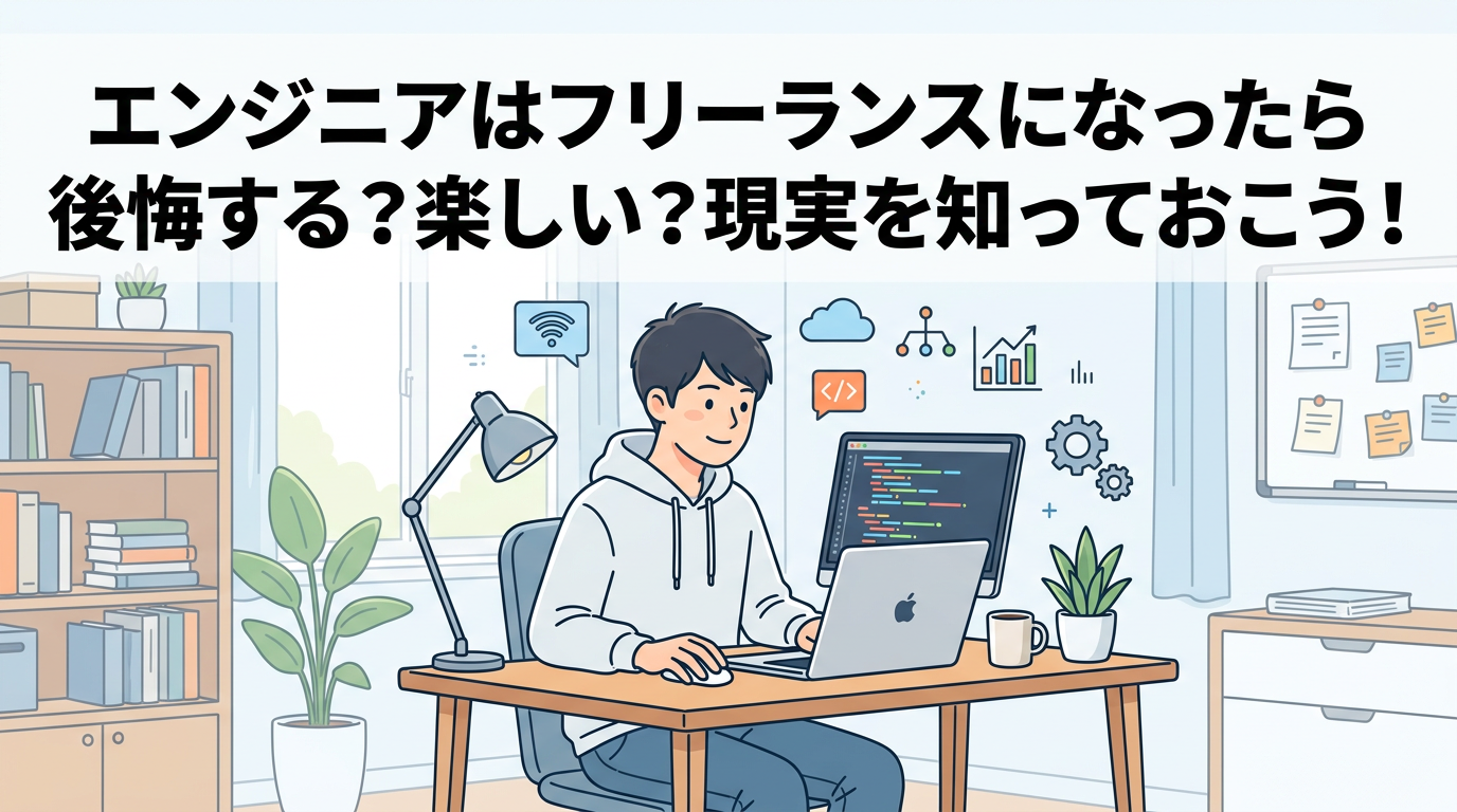エンジニアはフリーランスになったら後悔する？楽しい？現実を知っておこう！