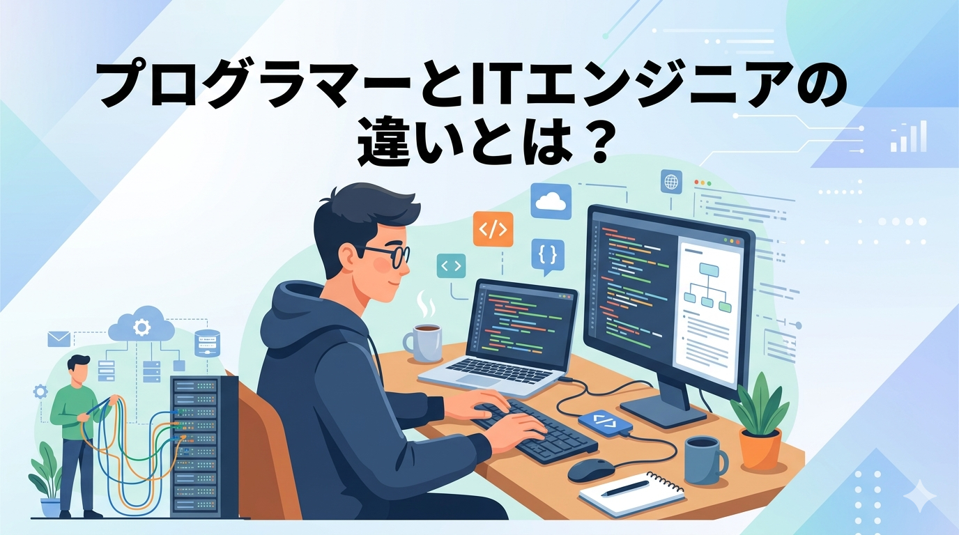 プログラマーとITエンジニアの違いとは？